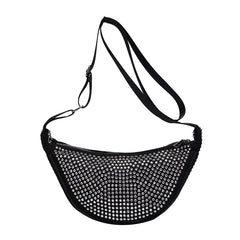 Hobos Bags Diamonds Underarm Bag Women Shoulder Strap Lady Party Rhinestone