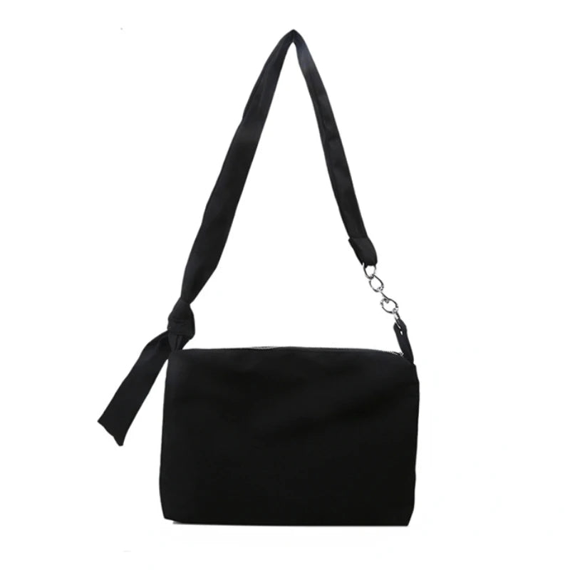 Women's Crossbody Bag with Knotted Chain Straps