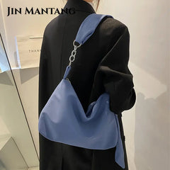 Women's Crossbody Bag with Knotted Chain Straps