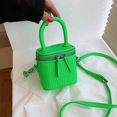 Mini Box PU Leather Crossbody Bag for Women Shoulder Handbag Purses