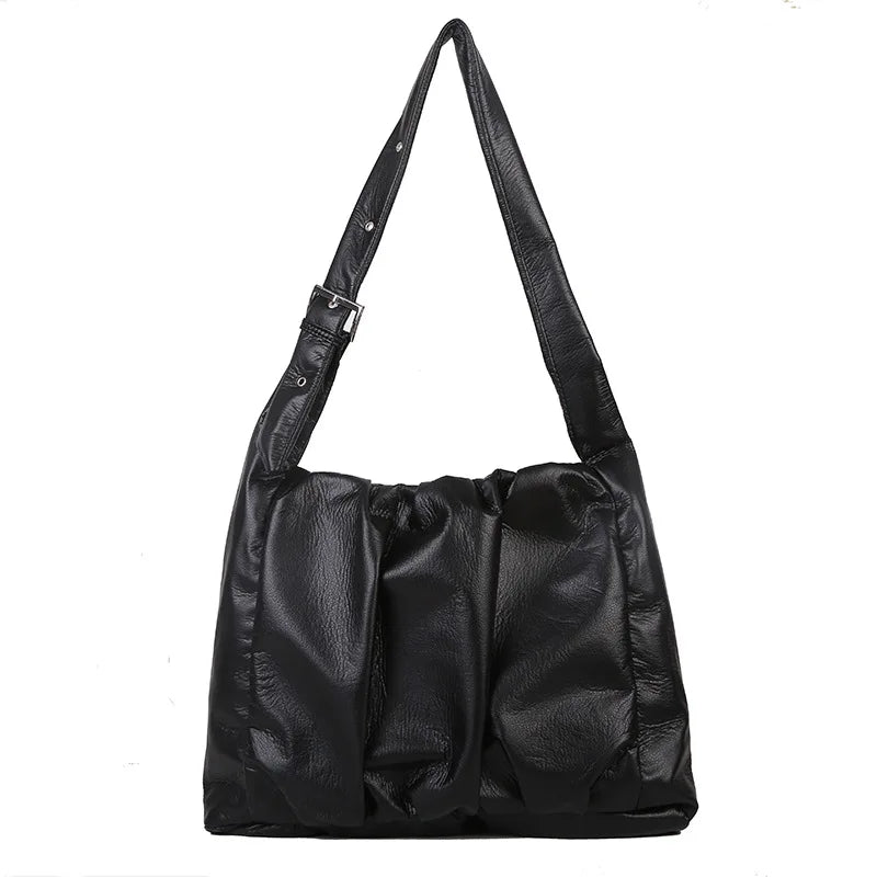 Women Shoulder Bags Soft PU Leather Handbag Casual Lady Totes Large Capacity