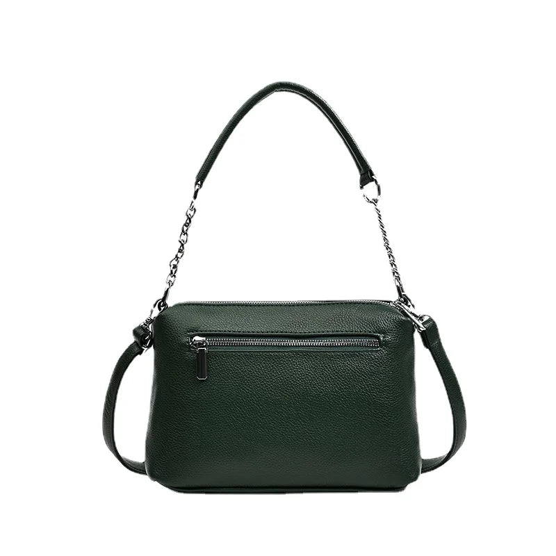Women's Zipper Tote Bag PU Leather Shoulder Handbag