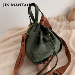 Vintage Matte Shoulder Crossbody Bag Women's Triangle Handbag
