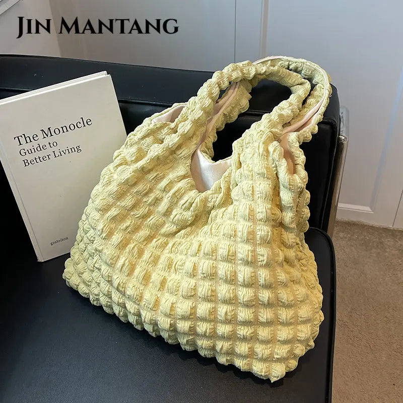 Women's Soft Winter Tote Bag Large Capacity Shoulder Bag Ladies Handbag