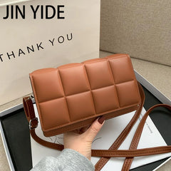 Spring Wild Plaid Shoulder Bag Women Ladies Small Square Bag
