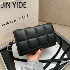 Spring Wild Plaid Shoulder Bag Women Ladies Small Square Bag