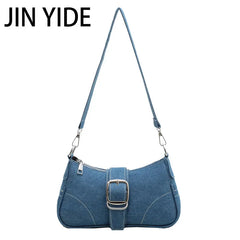 Denim Chain Tote Bag Armpit Bag for Women
