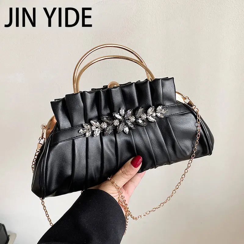 Small Shoulder Bag Metal Chain Messenger Bag
