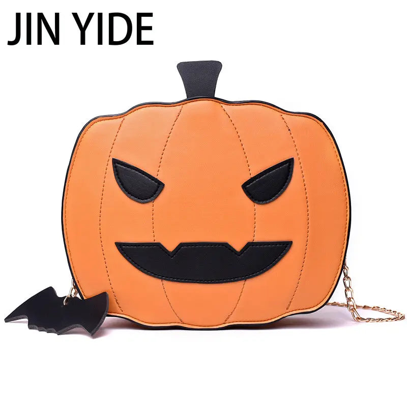 Halloween Pumpkin Shoulder Crossbody Bag Small Chain Messenger Bags