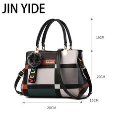 Plaid Shoulder Bag Women Messenger Crossbody Totes