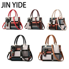 Plaid Shoulder Bag Women Messenger Crossbody Totes