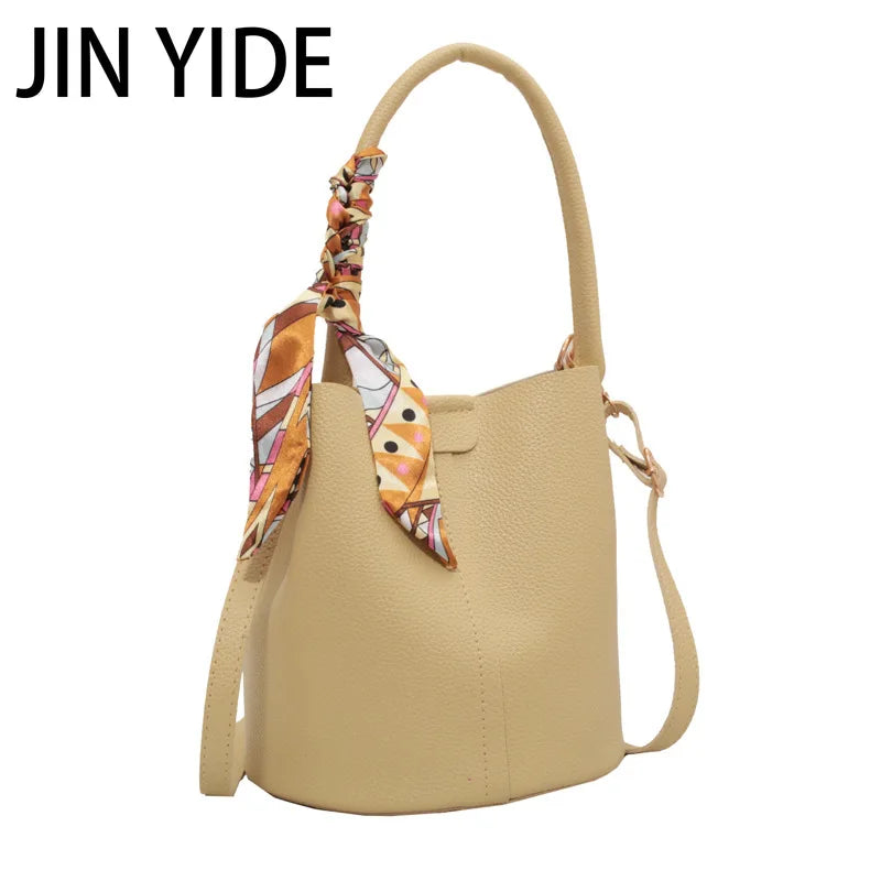 Versatile Messenger Bag Handbag Retro Bucket Bag