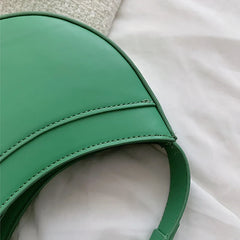 Women Shoulder Bag PU Leather Purse Handbag Shopper Summer Crescent Bag