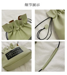 Drawstring Bags Drawn Bucket Bag Arabic Number Crossbody Bag