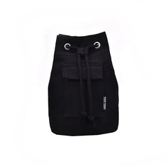 Canvas Drawstring Bucket Bag Single Shoulder Travel Bag