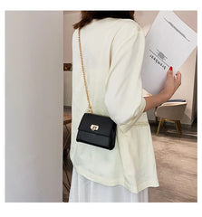 Small Square Bag PU Leather Women's Handbag Chain Shoulder Messenger Bags