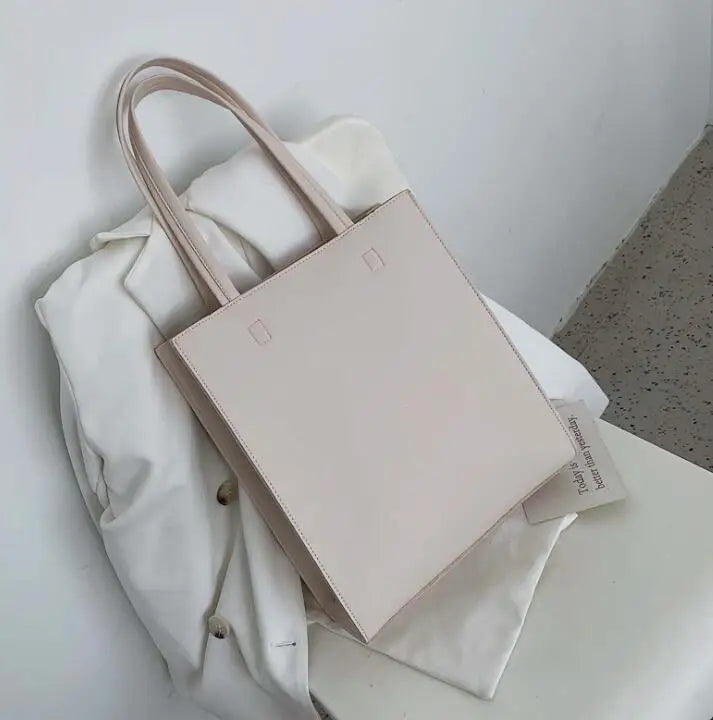Small Leather Casual Tote Bag Handbag Shoulder Messenger Green Pink