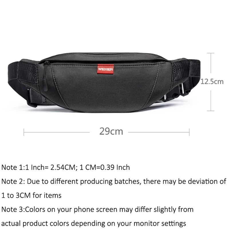JNKET Men's Chest Bag Waist Bag Leisure Shoulder Bag Messenger Bags