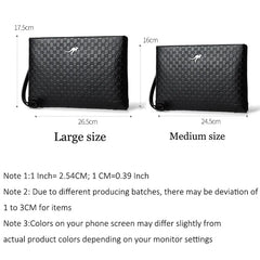 Men's Clutch Handbag PU Leather Long Wallet Business Bag
