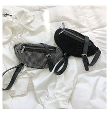 JOYHO Women's Diamonds Fanny Pack Waist Bag Chest Bag