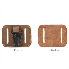 Vintage Leather Keychain Organizer Belt Loop Key Holder for Men