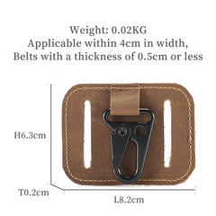 Vintage Leather Keychain Organizer Belt Loop Key Holder for Men
