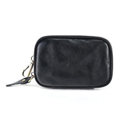 Leather Key Wallet Man Housekeeper Keys Organizer Car Key Holder Zipper