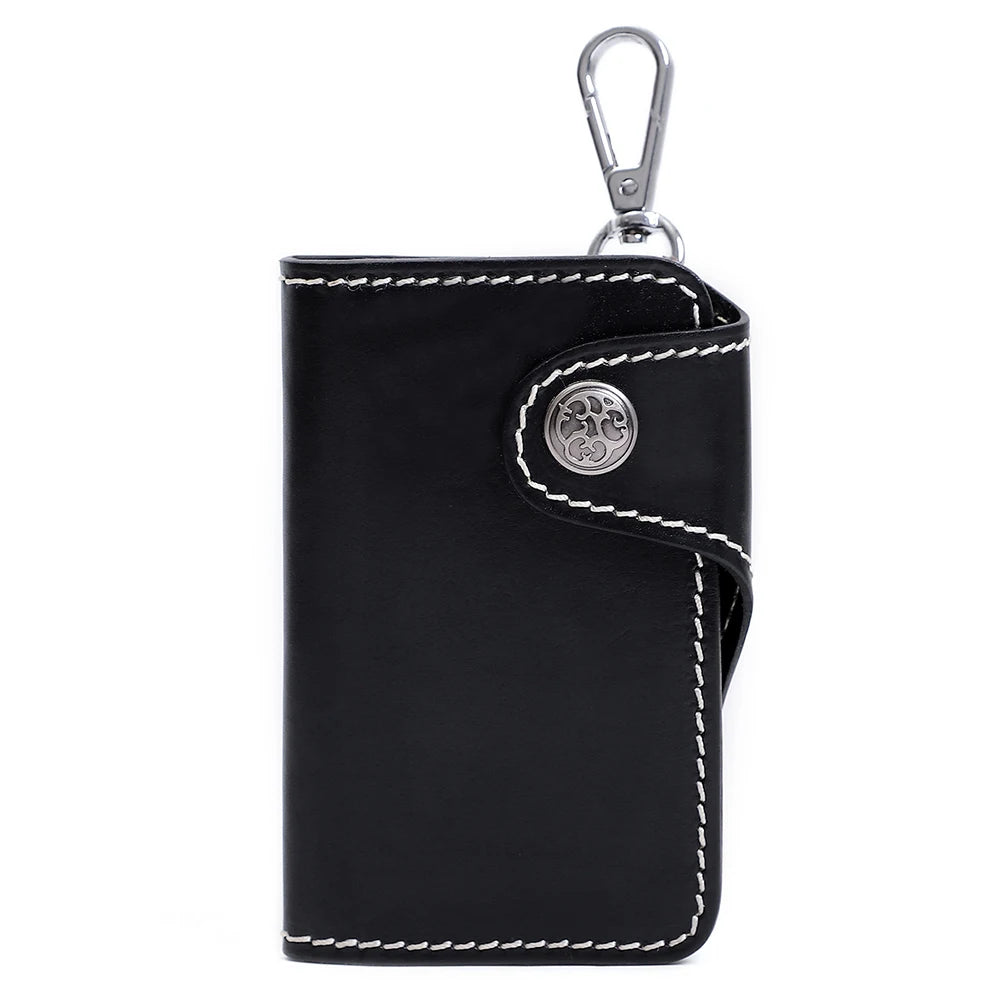 Men's Leather Key Wallet Key Holder Organizer Keychain Purse Keys Case Pouch
