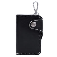 Men's Leather Key Wallet Key Holder Organizer Keychain Purse Keys Case Pouch