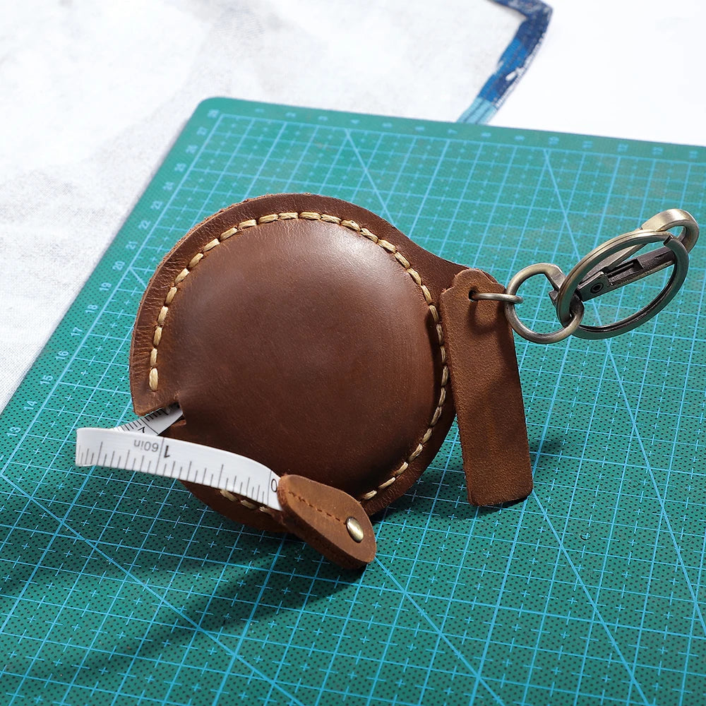 Vintage Leather Key Wallet Men Organizer