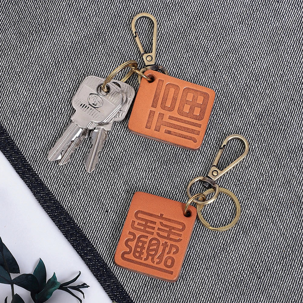 Leather Keychain Key Ring Accessories Women Men Key Chain Key Holder