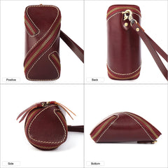 Leather Unisex Key Wallet Multifunction Keys Organizer Men Key Holders Ladie...