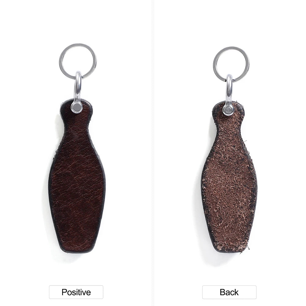 Vintage Leather Keychain Car Key Ring Key Holder