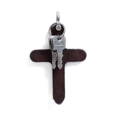 Vintage Leather Keychain Car Key Ring Key Holder