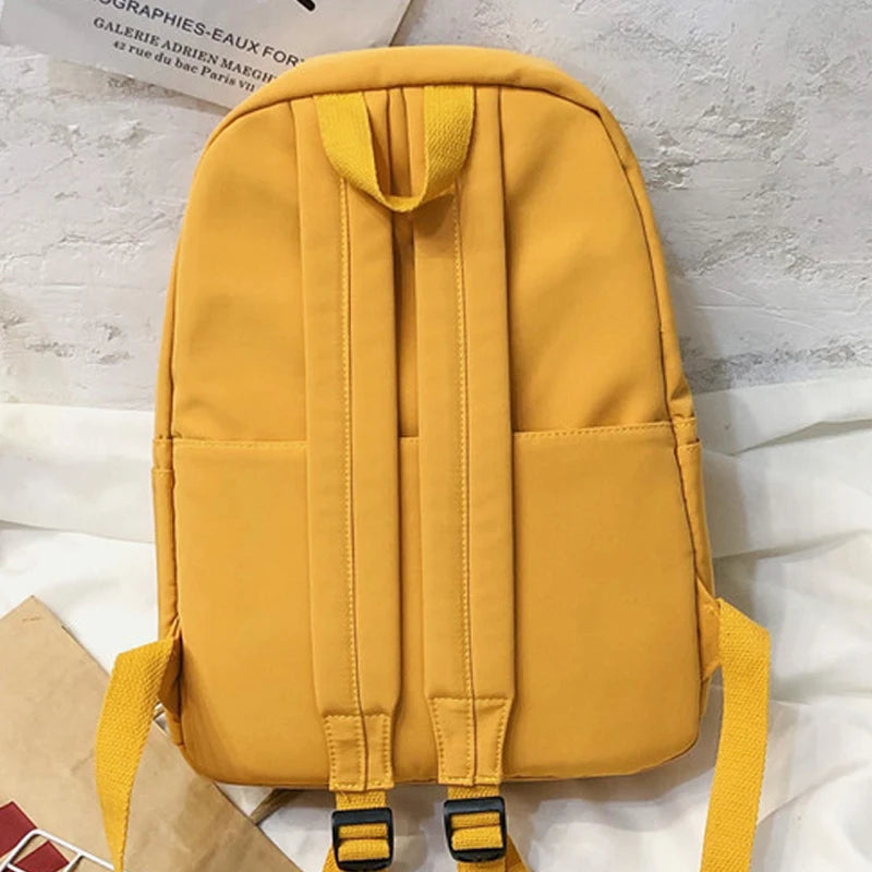 Nylon School Bags Waterproof Backpack for Teen Girls