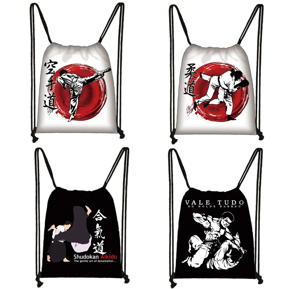 Martial Arts Backpack for Teens Storage Bag Women Travel Shoes Holder