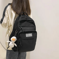 High Capacity Women Backpack Female Multiple Pockets Student Rucksack