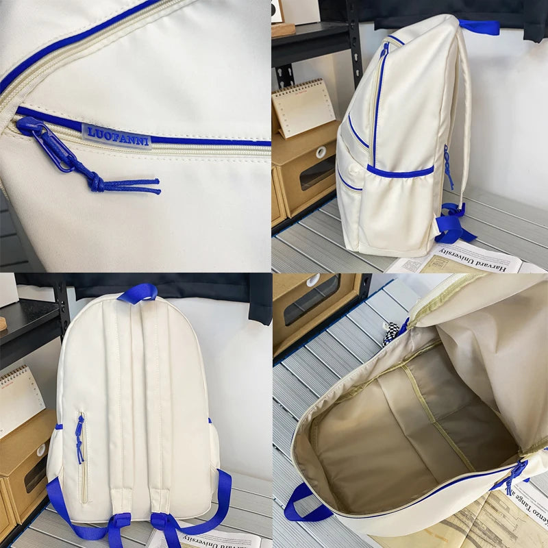 Waterproof Nylon Backpack Large Capacity College School Bag