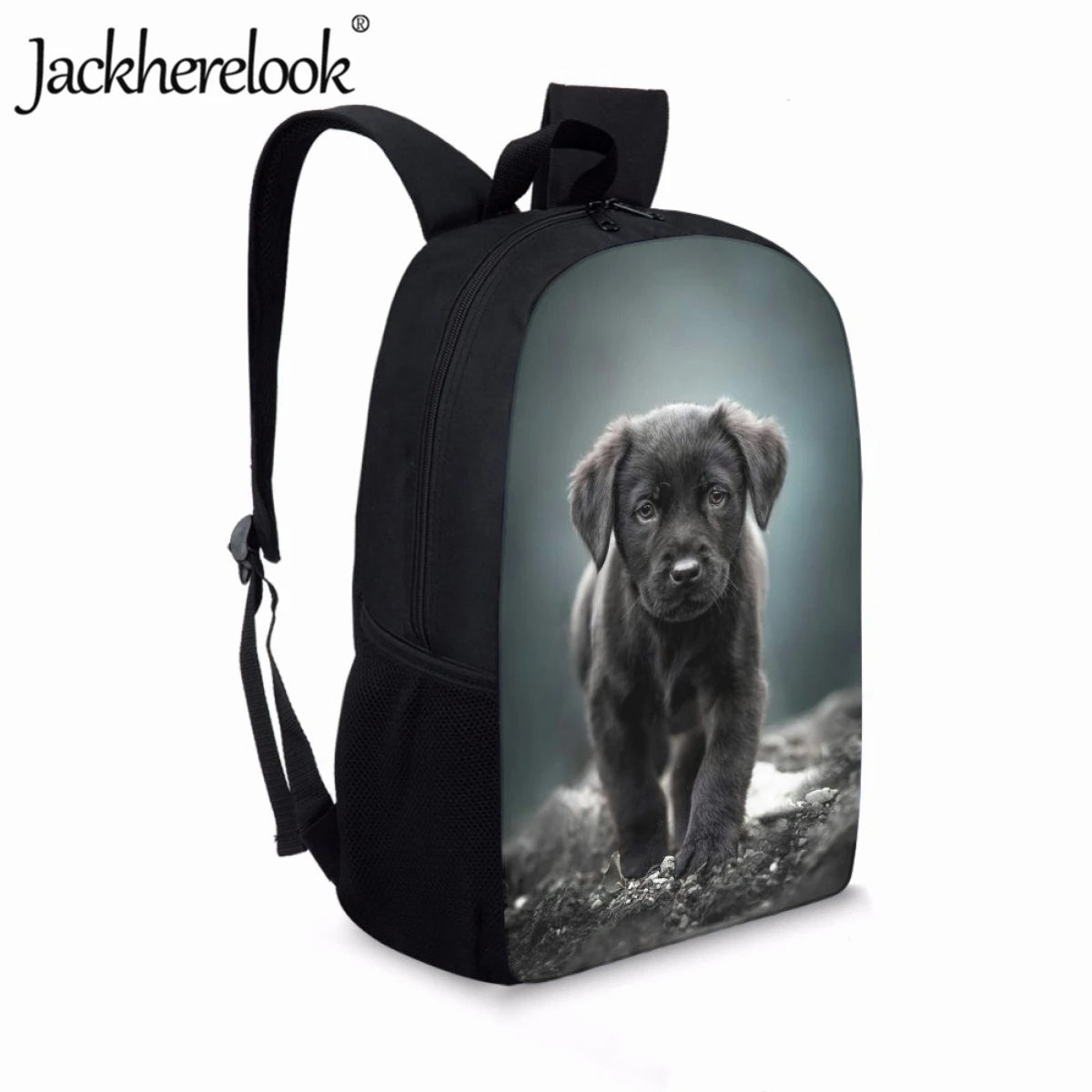Jackherelook Puppy Print School Bag Children School Backpack