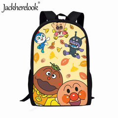Anpanman Cartoon Children's Backpack Boys Girls Schoolbags