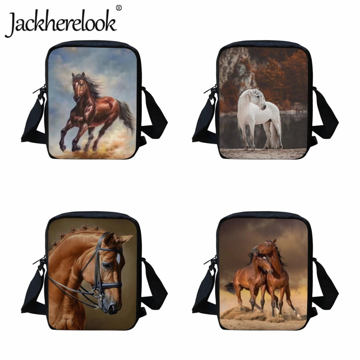Children's Horse Pattern Messenger Bag