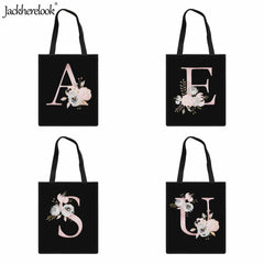 Letter Printing Ladies Handbag Canvas Shoulder Bag
