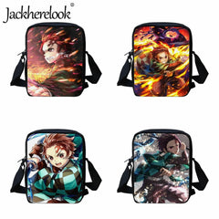 Jackherelook Tanjirou Kamado Pattern Crossbody Bag for Kids