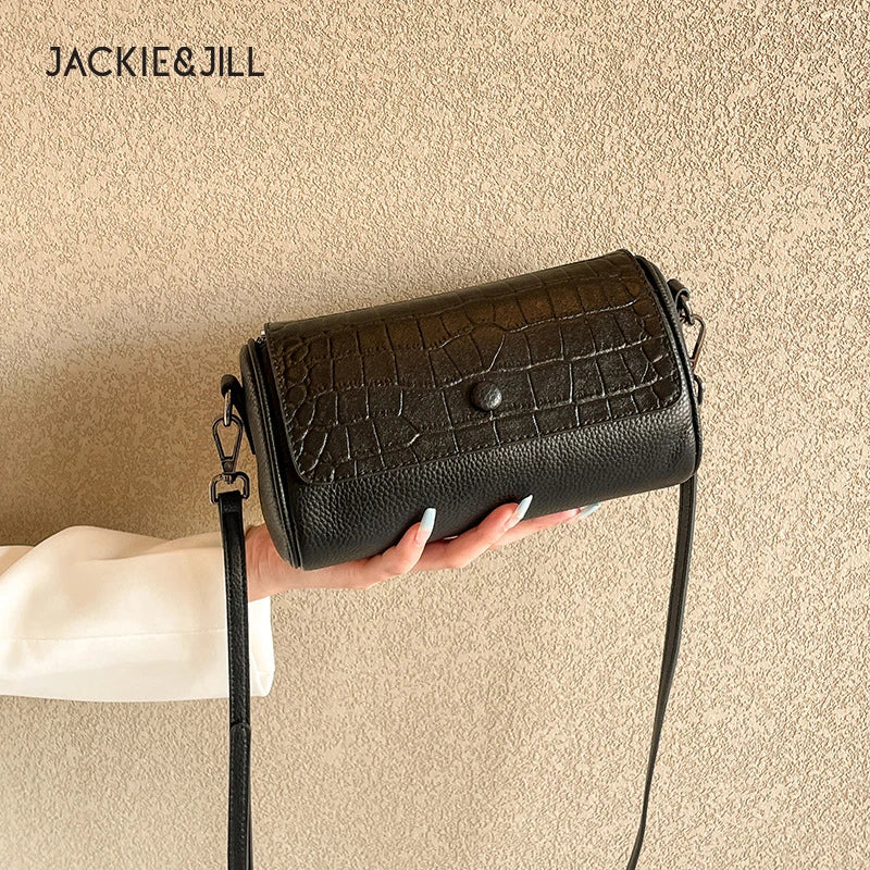Cowhide Women's Shoulder Bag All Match Messenger Handbag