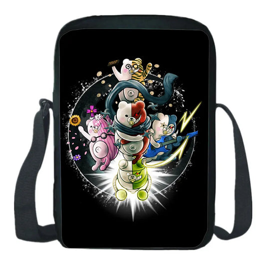 Japan Anime Danganronpa Shoulder Bag Monokuma Men Messenger Bags Women Crossbody