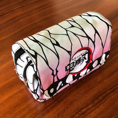 Anime Demon Slayer Kimetsu No Yaiba Pencil Case Zipper Student Stationery Wallet