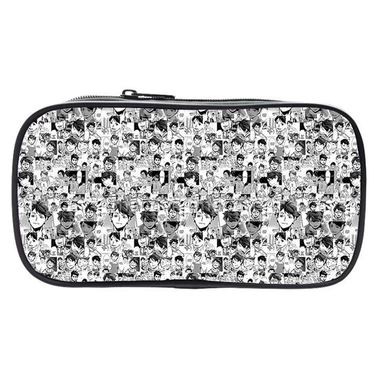 Japan Anime Haikyuu Pencil Case Stationery Storage School Pen Box Bag