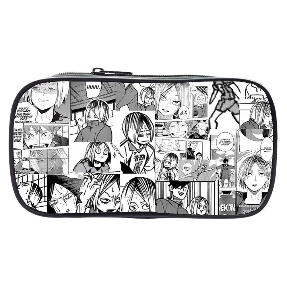 Japan Anime Haikyuu Pencil Case Stationery Storage School Pen Box Bag