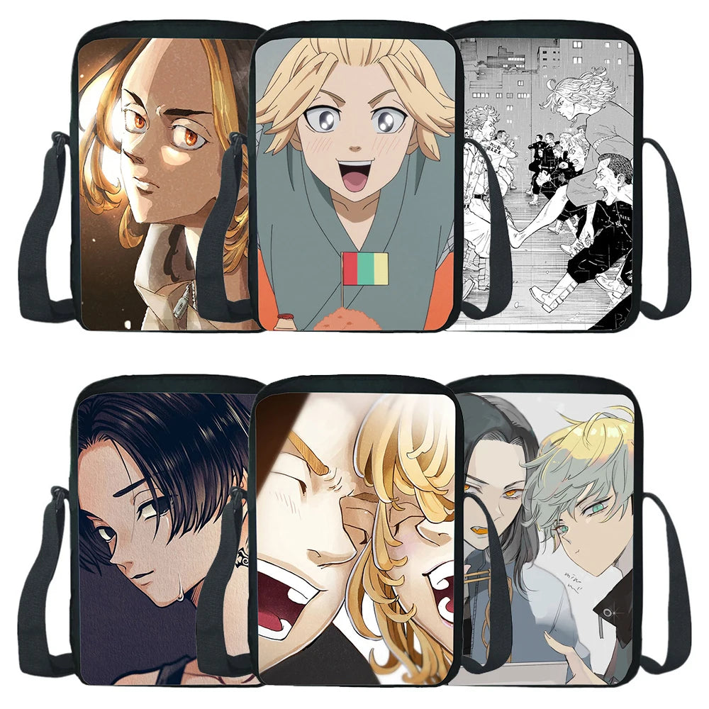 Tokyo Revengers Messenger Bag Shoulder Bag Nylon School Bag Backpack