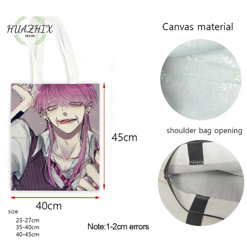 Japan Anime Tokyo Revengers Shoulder Bags High Capacity Canvas Handbags